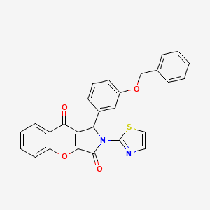 1-[3-(Benzyloxy)phenyl]-2-(1,3-thiazol-2-yl)-1,2-dihydrochromeno[2,3-c]pyrrole-3,9-dione