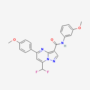 7-(difluoromethyl)-N-(3-methoxyphenyl)-5-(4-methoxyphenyl)pyrazolo[1,5-a]pyrimidine-3-carboxamide