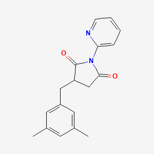 3-(3,5-Dimethylbenzyl)-1-(pyridin-2-yl)pyrrolidine-2,5-dione