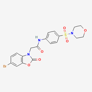 2-(6-bromo-2-oxo-1,3-benzoxazol-3(2H)-yl)-N-[4-(morpholin-4-ylsulfonyl)phenyl]acetamide