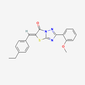 (5Z)-5-(4-ethylbenzylidene)-2-(2-methoxyphenyl)[1,3]thiazolo[3,2-b][1,2,4]triazol-6(5H)-one