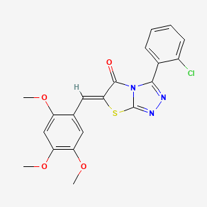 (6Z)-3-(2-chlorophenyl)-6-(2,4,5-trimethoxybenzylidene)[1,3]thiazolo[2,3-c][1,2,4]triazol-5(6H)-one