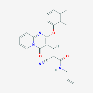 (2E)-2-cyano-3-[2-(2,3-dimethylphenoxy)-4-oxo-4H-pyrido[1,2-a]pyrimidin-3-yl]-N-(prop-2-en-1-yl)prop-2-enamide