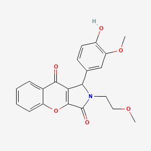 1-(4-Hydroxy-3-methoxyphenyl)-2-(2-methoxyethyl)-1,2-dihydrochromeno[2,3-c]pyrrole-3,9-dione