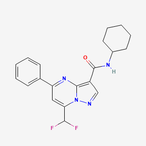 N-cyclohexyl-7-(difluoromethyl)-5-phenylpyrazolo[1,5-a]pyrimidine-3-carboxamide