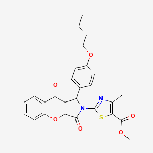 methyl 2-[1-(4-butoxyphenyl)-3,9-dioxo-3,9-dihydrochromeno[2,3-c]pyrrol-2(1H)-yl]-4-methyl-1,3-thiazole-5-carboxylate