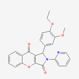 1-(4-Ethoxy-3-methoxyphenyl)-2-(pyridin-2-yl)-1,2-dihydrochromeno[2,3-c]pyrrole-3,9-dione