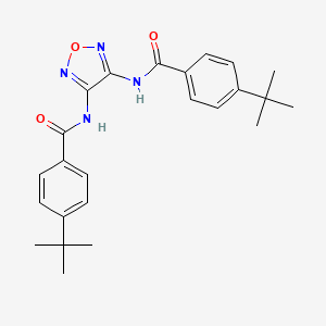 molecular formula C24H28N4O3 B11582522 4-Tert-butyl-N-[4-(4-tert-butylbenzamido)-1,2,5-oxadiazol-3-YL]benzamide 