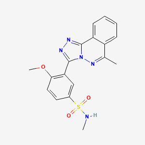 4-methoxy-N-methyl-3-(6-methyl[1,2,4]triazolo[3,4-a]phthalazin-3-yl)benzenesulfonamide