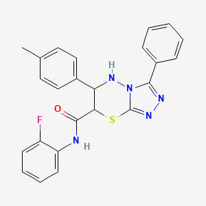 N-(2-fluorophenyl)-6-(4-methylphenyl)-3-phenyl-6,7-dihydro-5H-[1,2,4]triazolo[3,4-b][1,3,4]thiadiazine-7-carboxamide