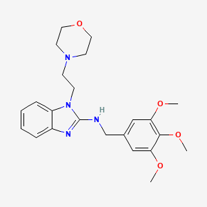 1-[2-(morpholin-4-yl)ethyl]-N-(3,4,5-trimethoxybenzyl)-1H-benzimidazol-2-amine