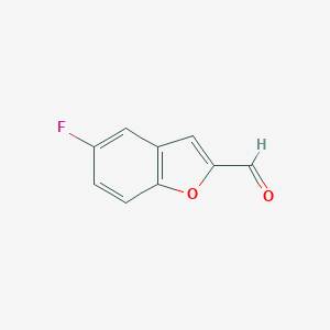 molecular formula C9H5FO2 B115826 5-氟苯并呋喃-2-甲醛 CAS No. 140382-35-0