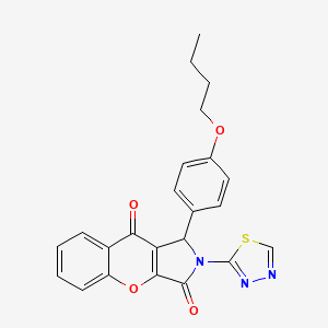 1-(4-Butoxyphenyl)-2-(1,3,4-thiadiazol-2-yl)-1,2-dihydrochromeno[2,3-c]pyrrole-3,9-dione