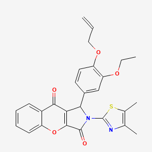 2-(4,5-Dimethyl-1,3-thiazol-2-yl)-1-[3-ethoxy-4-(prop-2-en-1-yloxy)phenyl]-1,2-dihydrochromeno[2,3-c]pyrrole-3,9-dione