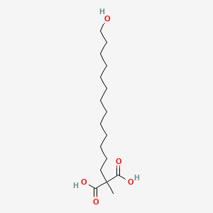 2-(13-Hydroxytridecyl)-2-methylpropanedioic acid