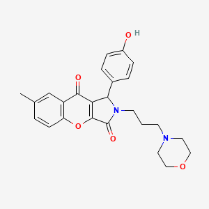 1-(4-Hydroxyphenyl)-7-methyl-2-[3-(morpholin-4-yl)propyl]-1,2-dihydrochromeno[2,3-c]pyrrole-3,9-dione