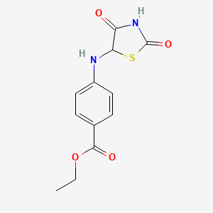 Ethyl 4-[(2,4-dioxo-1,3-thiazolidin-5-yl)amino]benzoate