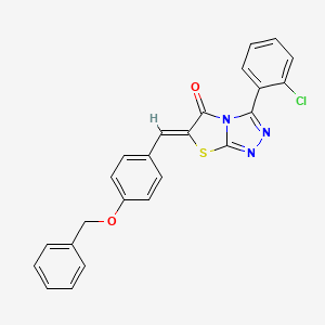 (6Z)-6-[4-(benzyloxy)benzylidene]-3-(2-chlorophenyl)[1,3]thiazolo[2,3-c][1,2,4]triazol-5(6H)-one