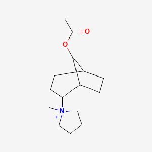 molecular formula C15H26NO2+ B11582763 1-[8-(Acetyloxy)bicyclo[3.2.1]oct-2-yl]-1-methylpyrrolidinium 