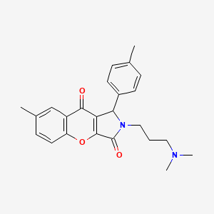 2-[3-(Dimethylamino)propyl]-7-methyl-1-(4-methylphenyl)-1,2-dihydrochromeno[2,3-c]pyrrole-3,9-dione