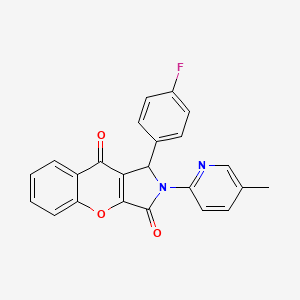 1-(4-Fluorophenyl)-2-(5-methylpyridin-2-yl)-1,2-dihydrochromeno[2,3-c]pyrrole-3,9-dione