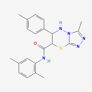 N-(2,5-dimethylphenyl)-3-methyl-6-(4-methylphenyl)-6,7-dihydro-5H-[1,2,4]triazolo[3,4-b][1,3,4]thiadiazine-7-carboxamide