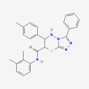 N-(2,3-dimethylphenyl)-6-(4-methylphenyl)-3-phenyl-6,7-dihydro-5H-[1,2,4]triazolo[3,4-b][1,3,4]thiadiazine-7-carboxamide