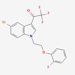 1-{5-bromo-1-[2-(2-fluorophenoxy)ethyl]-1H-indol-3-yl}-2,2,2-trifluoroethanone