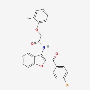 N-[2-(4-bromobenzoyl)-1-benzofuran-3-yl]-2-(2-methylphenoxy)acetamide