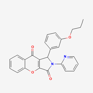 1-(3-Propoxyphenyl)-2-(pyridin-2-yl)-1,2-dihydrochromeno[2,3-c]pyrrole-3,9-dione