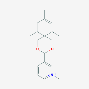 1-Methyl-3-(7,9,11-trimethyl-2,4-dioxaspiro[5.5]undec-8-en-3-yl)pyridinium