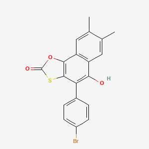 4-(4-Bromophenyl)-5-hydroxy-7,8-dimethylnaphtho[2,1-d][1,3]oxathiol-2-one