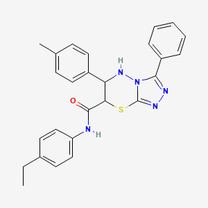 N-(4-ethylphenyl)-6-(4-methylphenyl)-3-phenyl-6,7-dihydro-5H-[1,2,4]triazolo[3,4-b][1,3,4]thiadiazine-7-carboxamide