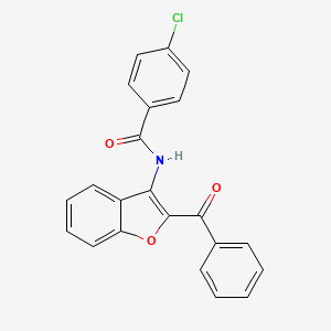 N-(2-benzoyl-1-benzofuran-3-yl)-4-chlorobenzamide