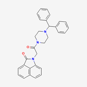 1-{2-[4-(diphenylmethyl)piperazin-1-yl]-2-oxoethyl}benzo[cd]indol-2(1H)-one