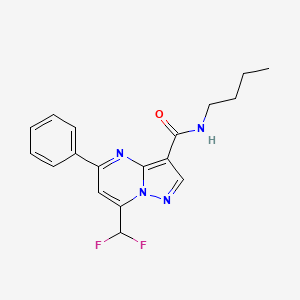 N-butyl-7-(difluoromethyl)-5-phenylpyrazolo[1,5-a]pyrimidine-3-carboxamide