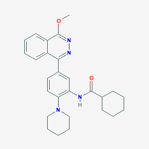 N-[5-(4-methoxyphthalazin-1-yl)-2-(piperidin-1-yl)phenyl]cyclohexanecarboxamide