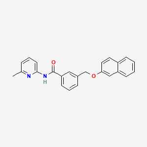 N-(6-methylpyridin-2-yl)-3-[(naphthalen-2-yloxy)methyl]benzamide