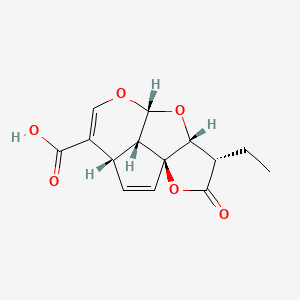 molecular formula C14H14O6 B1158311 β-二氢羽扇花酸 CAS No. 59204-61-4