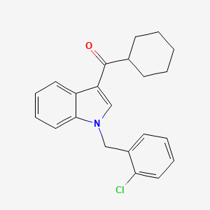 molecular formula C22H22ClNO B11583157 [1-(2-chlorobenzyl)-1H-indol-3-yl](cyclohexyl)methanone 