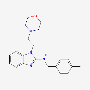 N-(4-methylbenzyl)-1-[2-(morpholin-4-yl)ethyl]-1H-benzimidazol-2-amine