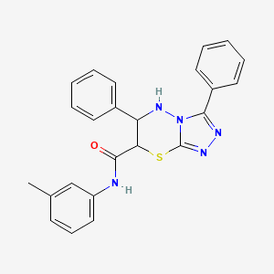 N-(3-methylphenyl)-3,6-diphenyl-6,7-dihydro-5H-[1,2,4]triazolo[3,4-b][1,3,4]thiadiazine-7-carboxamide