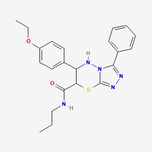 6-(4-ethoxyphenyl)-3-phenyl-N-propyl-6,7-dihydro-5H-[1,2,4]triazolo[3,4-b][1,3,4]thiadiazine-7-carboxamide