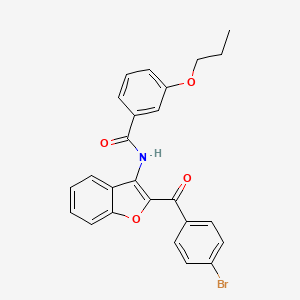 N-[2-(4-bromobenzoyl)-1-benzofuran-3-yl]-3-propoxybenzamide