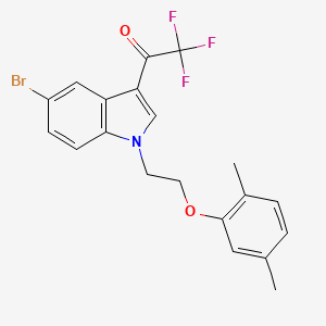 1-{5-bromo-1-[2-(2,5-dimethylphenoxy)ethyl]-1H-indol-3-yl}-2,2,2-trifluoroethanone