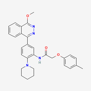 N-[5-(4-methoxyphthalazin-1-yl)-2-(piperidin-1-yl)phenyl]-2-(4-methylphenoxy)acetamide