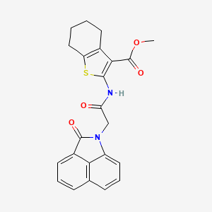 methyl 2-{[(2-oxobenzo[cd]indol-1(2H)-yl)acetyl]amino}-4,5,6,7-tetrahydro-1-benzothiophene-3-carboxylate