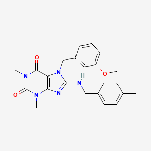 7-(3-methoxybenzyl)-1,3-dimethyl-8-[(4-methylbenzyl)amino]-3,7-dihydro-1H-purine-2,6-dione