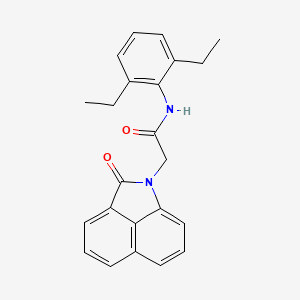 molecular formula C23H22N2O2 B11583325 N-(2,6-diethylphenyl)-2-(2-oxobenzo[cd]indol-1(2H)-yl)acetamide 