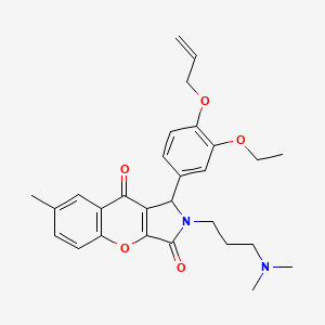 2-[3-(Dimethylamino)propyl]-1-[3-ethoxy-4-(prop-2-en-1-yloxy)phenyl]-7-methyl-1,2-dihydrochromeno[2,3-c]pyrrole-3,9-dione